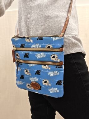 Dooney & Bourke Carolina Panthers Crossbody Bag NFL Team Logo Small Purse